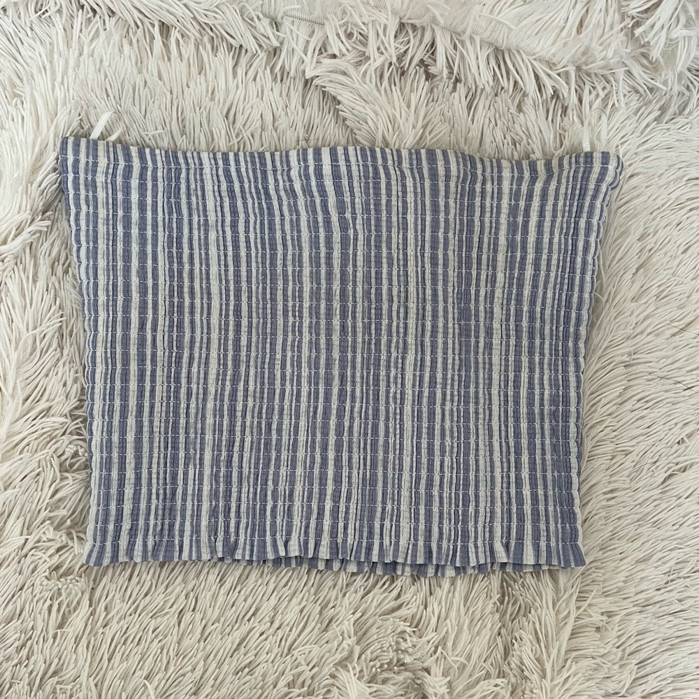 ***2/$20***Dynamite Blue and White Striped Crop Top